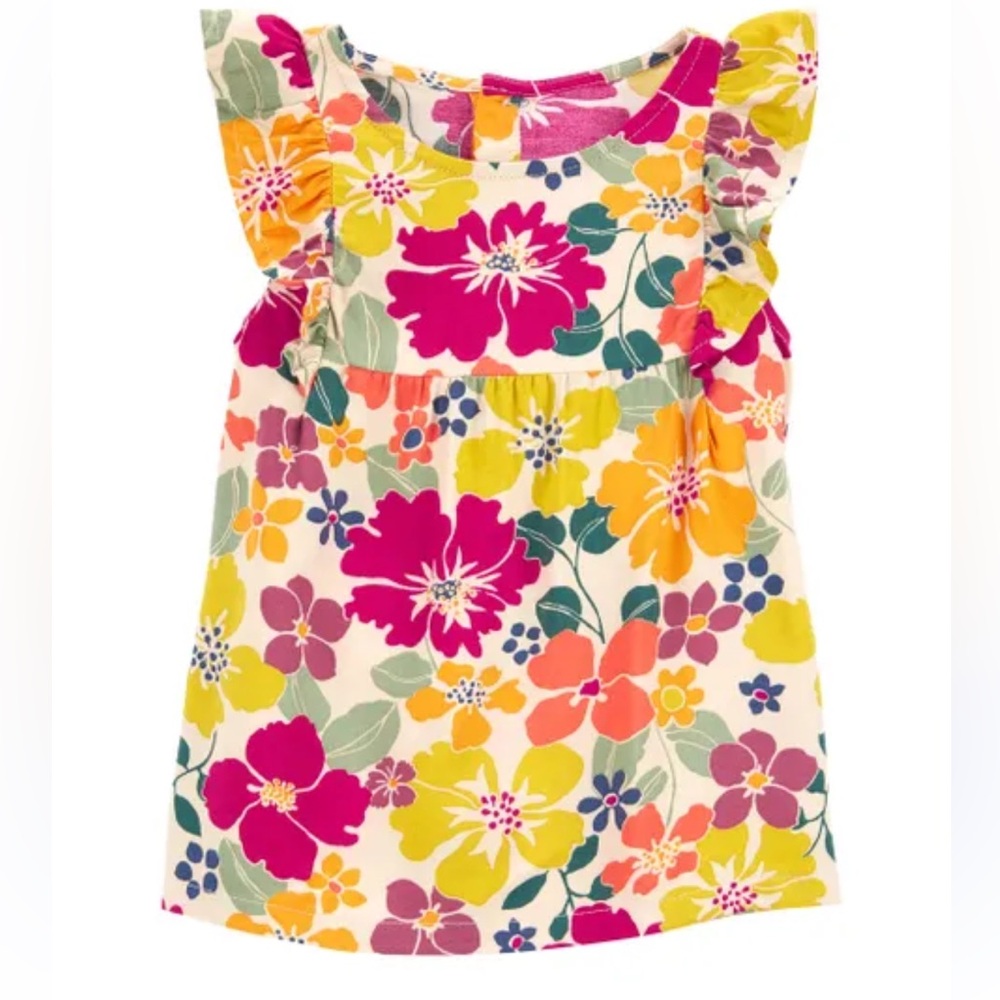 NWT 12mo. carters floral print set